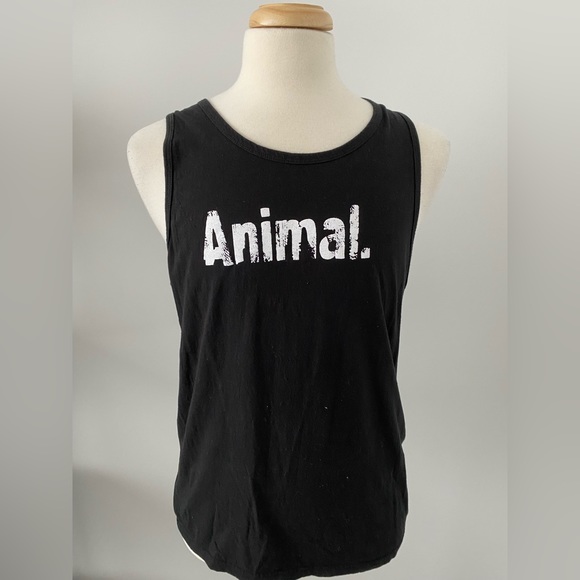 Universal Nutrition Animal Pak Men’s Tank Top Size Large Black Gym Workout - Picture 1 of 3